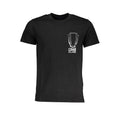 Cavalli Class Schwarzes T-Shirt aus Baumwolle