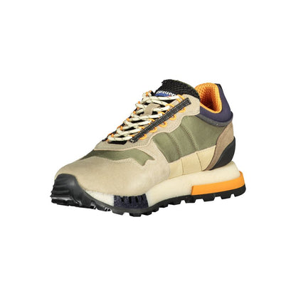 Blauer Grünes Polyethylen Herren Sneaker
