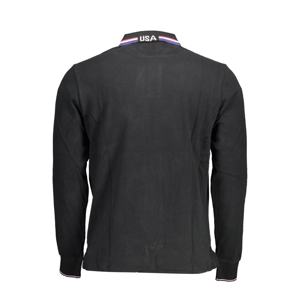 U.S. POLO ASSN. Men's Black Cotton Polo Shirt