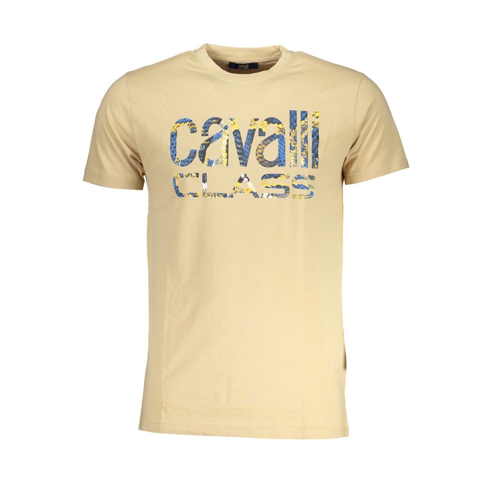 Cavalli Class T-shirt in beige cotton