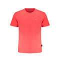Napapijri Rotes Baumwoll-T-Shirt für Herren