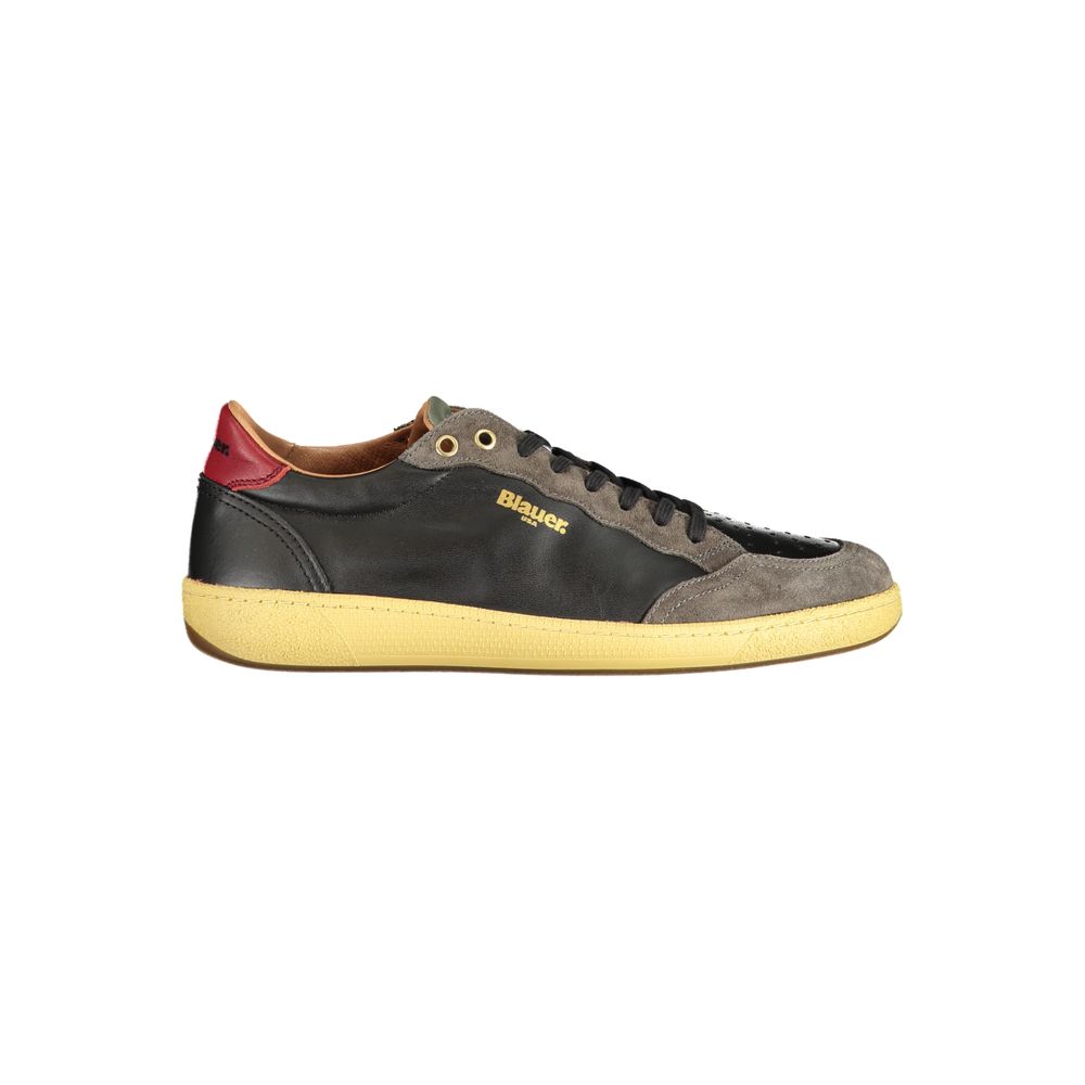 Blue Black Polyester Sneaker