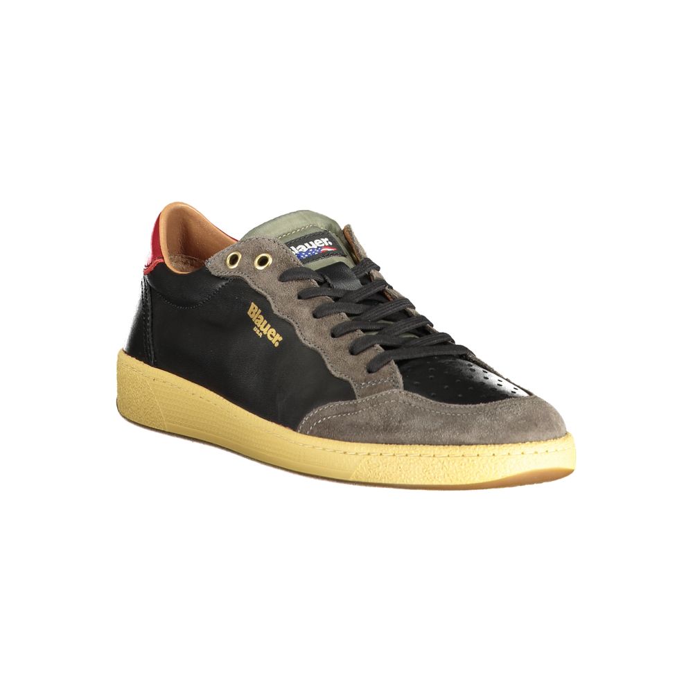 Blue Black Polyester Sneaker