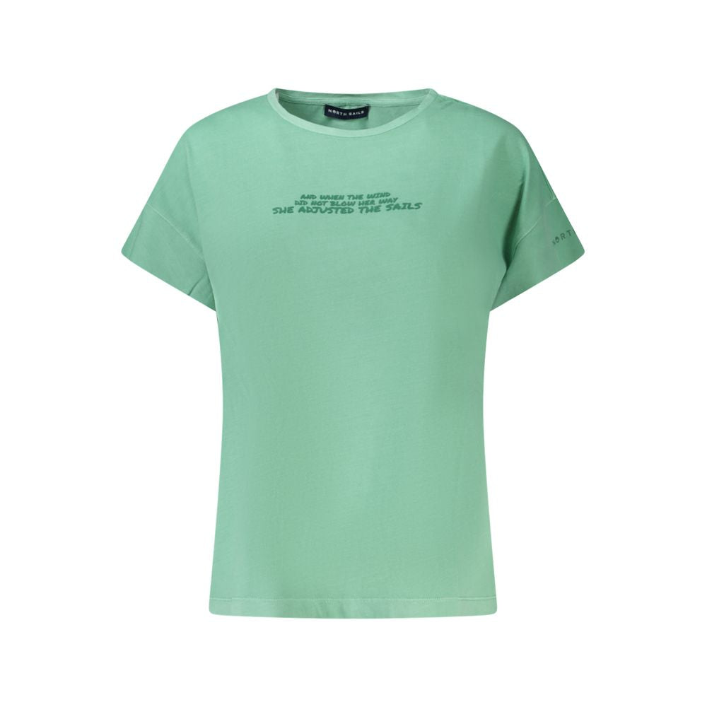 North Sails Grünes Baumwoll-T-Shirt