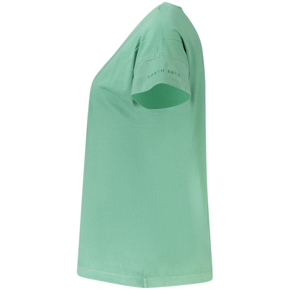North Sails Grünes Baumwoll-T-Shirt