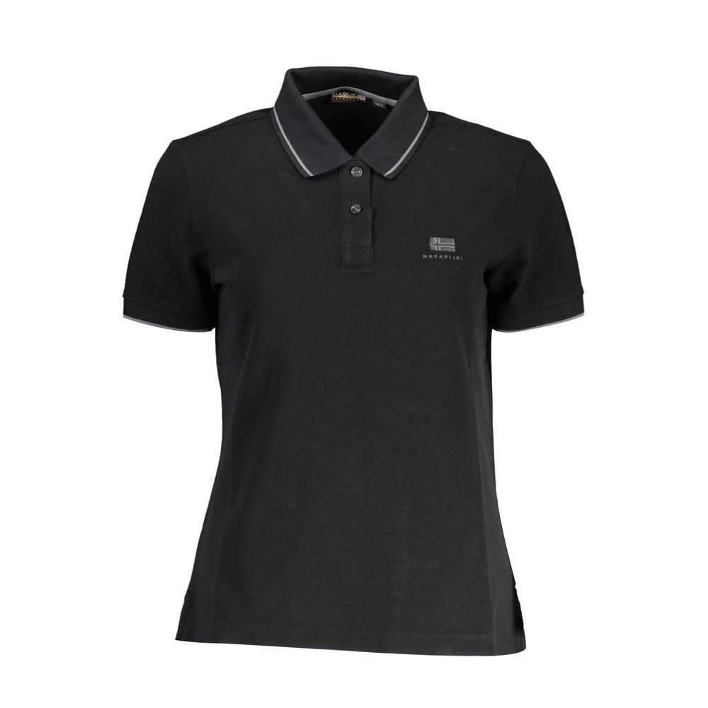Napapijri Cotton Polo Shirt in Black