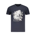 Cavalli Class Blu Baumwoll-T-Shirt für Herren