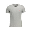 Guess Jeans Graues Baumwoll-T-Shirt