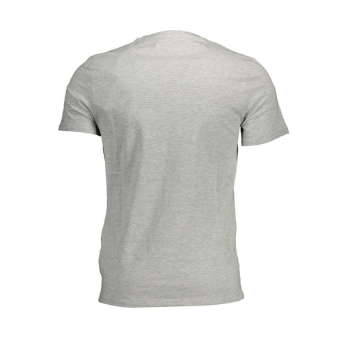 Guess Jeans Graues Baumwoll-T-Shirt