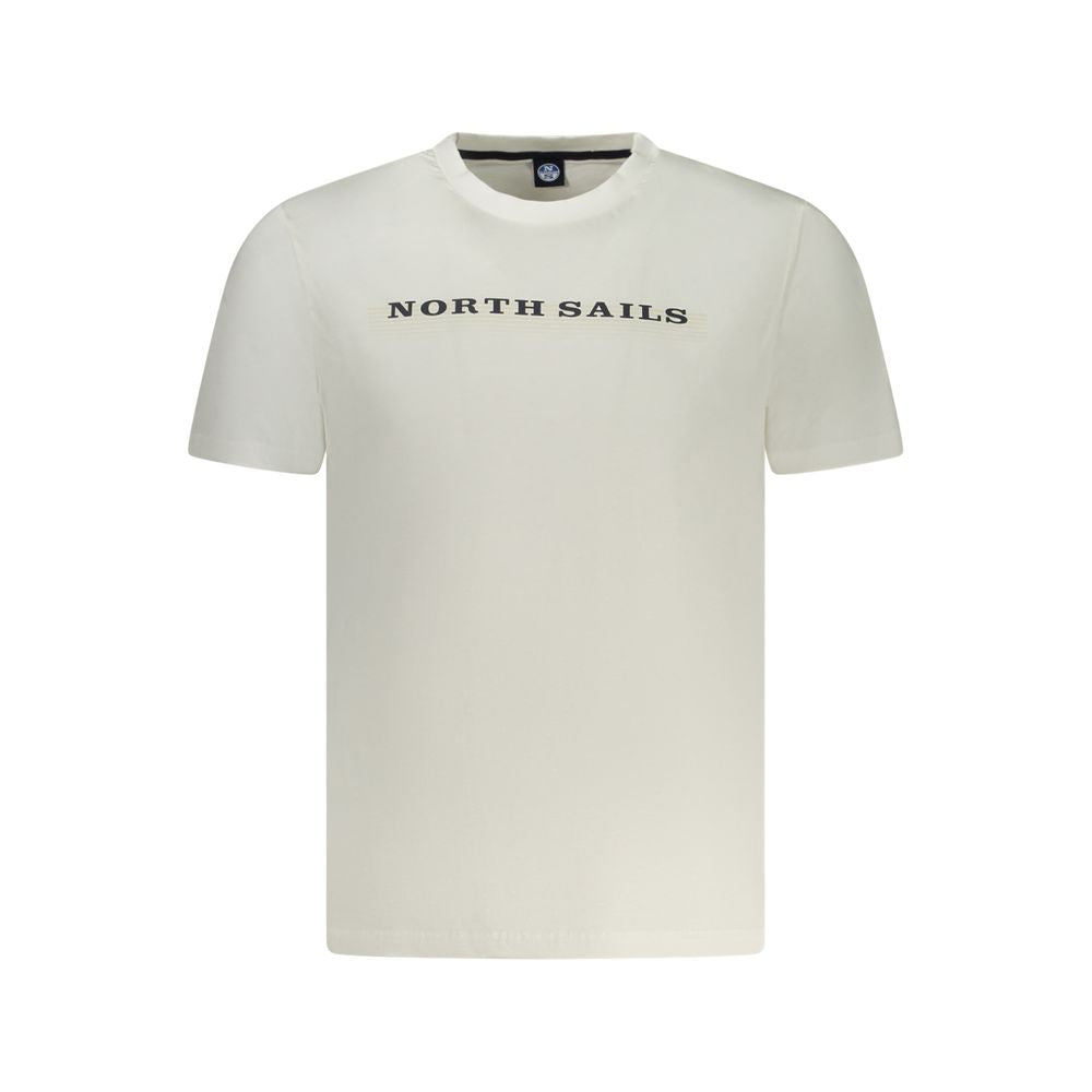 North Sails Weißes Baumwoll-T-Shirt für Herren