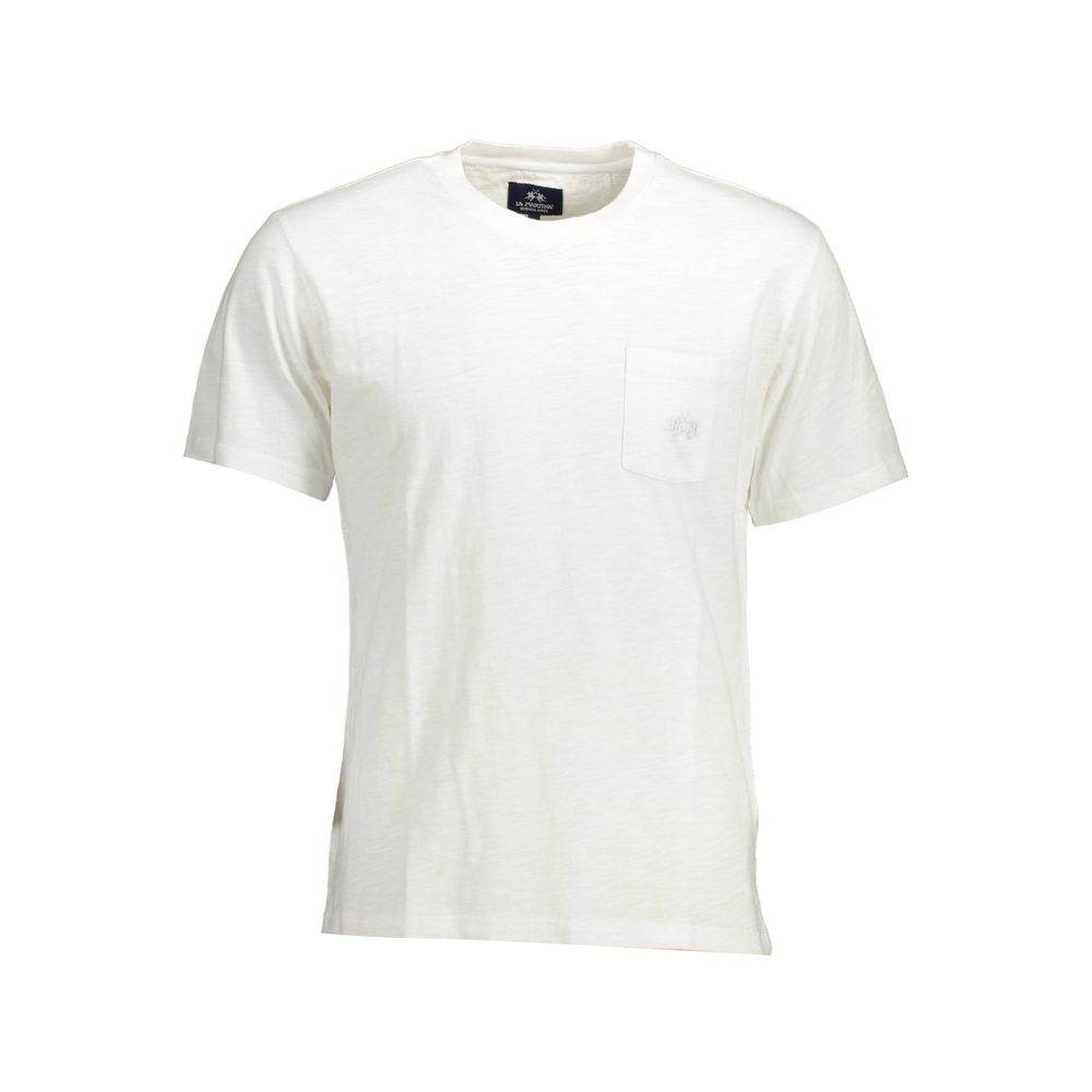 La Martina Baumwoll-T-Shirt in Weiß