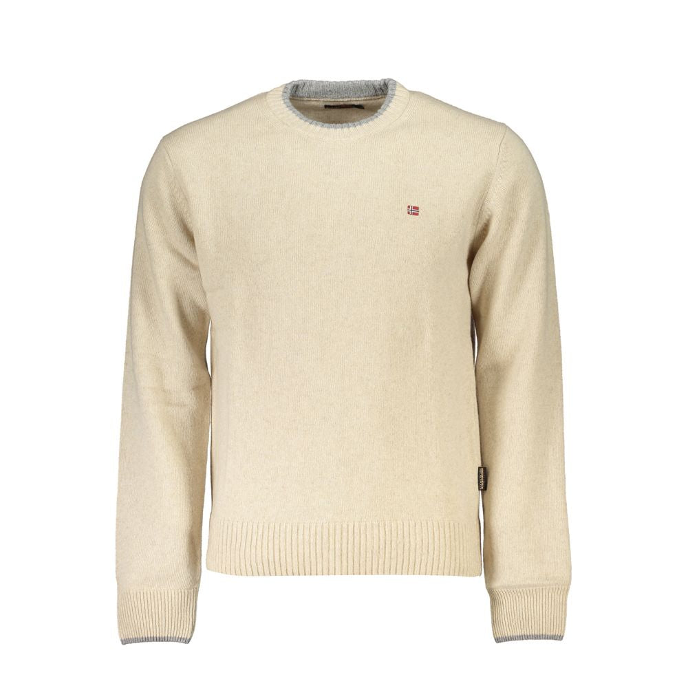 Napapijri Men's Beige Fabric Pullover