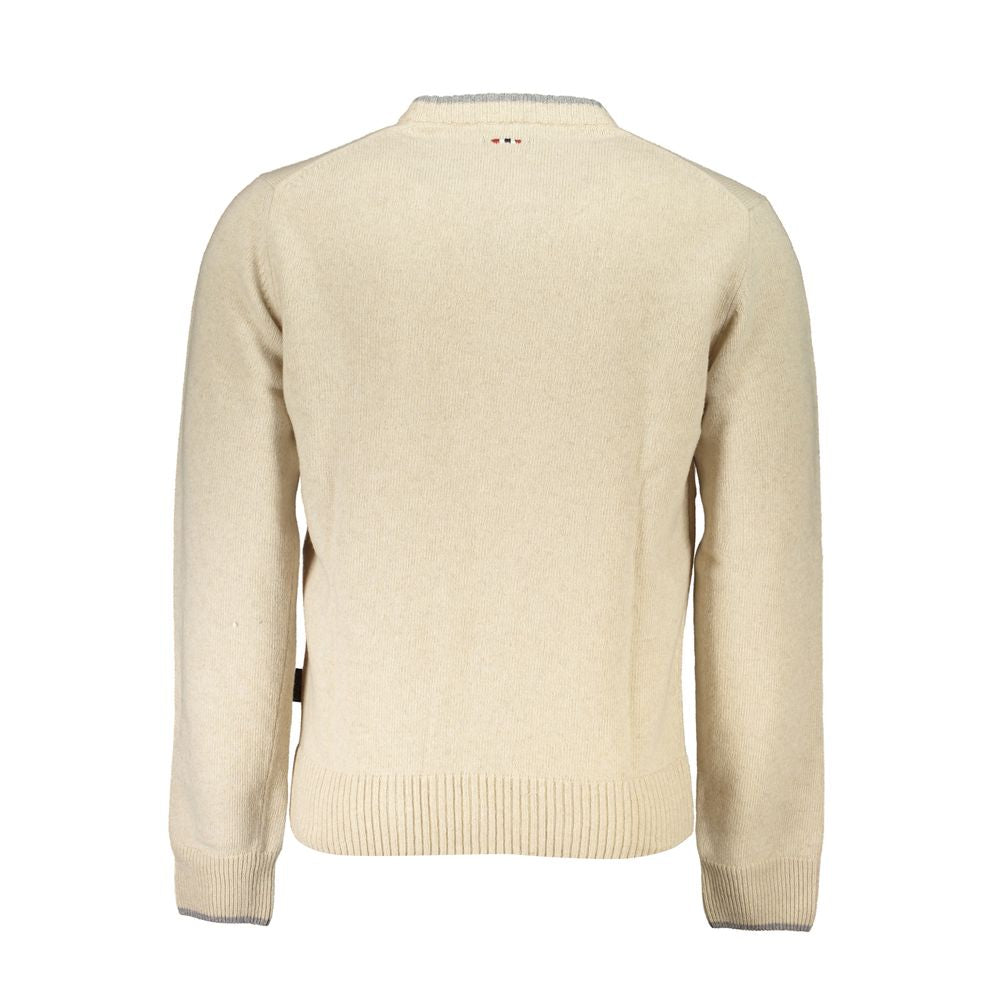 Napapijri Men's Beige Fabric Pullover
