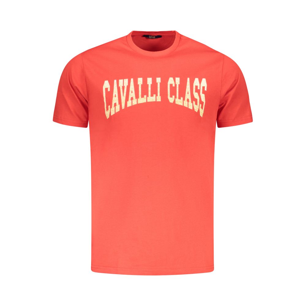Cavalli Class Baumwoll-T-Shirt in Rot