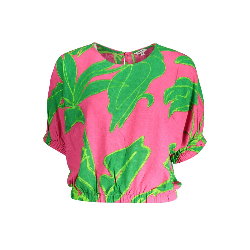 Desigual Rosa Viskose-T-Shirt
