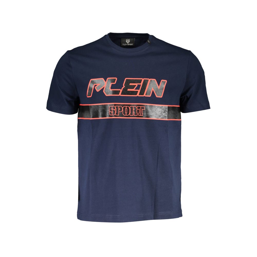 Plein Sport Cotton T-Shirt in Blue