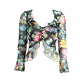 Desigual Schwarzes und mehrfarbiges Polyester-Hemd