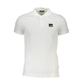 Cavalli Class Bianco Baumwoll-Herrenpoloshirt