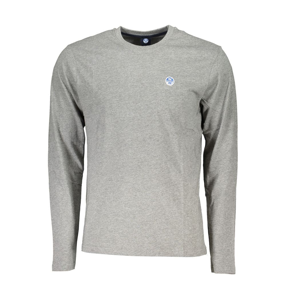 North Sails Braunes Baumwoll-T-Shirt für Männer