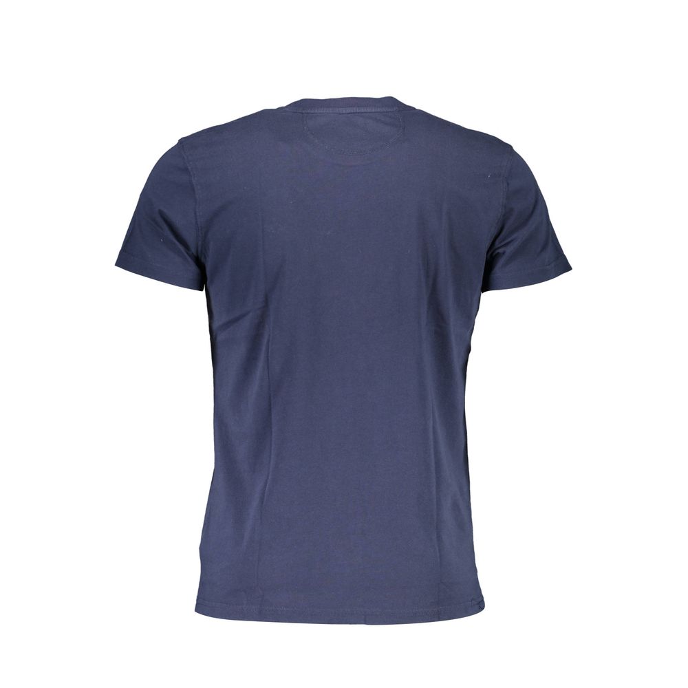 La Martina Blu Baumwoll-T-Shirt für Herren