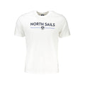 North Sails Bianco Baumwoll-T-Shirt für Herren