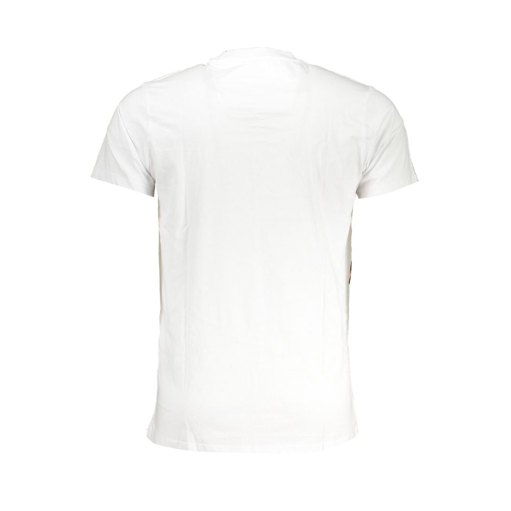 Cavalli Class Bianco Baumwoll-T-Shirt für Herren