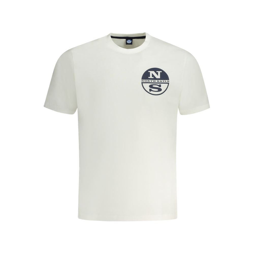 North Sails Weißes Herren-T-Shirt aus Baumwolle