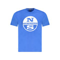 North Sails Blaues Baumwoll-T-Shirt für Herren