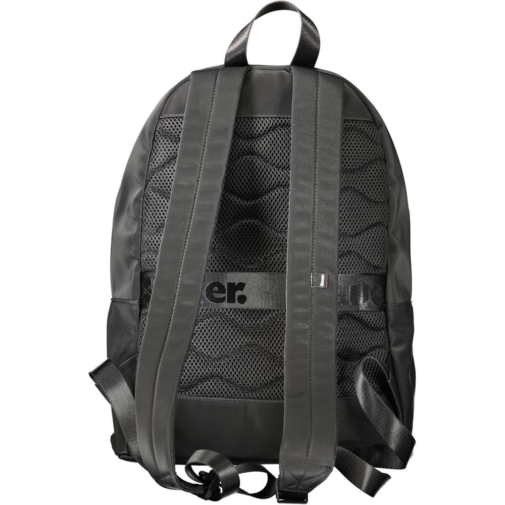 Blue Black Polyester Backpack