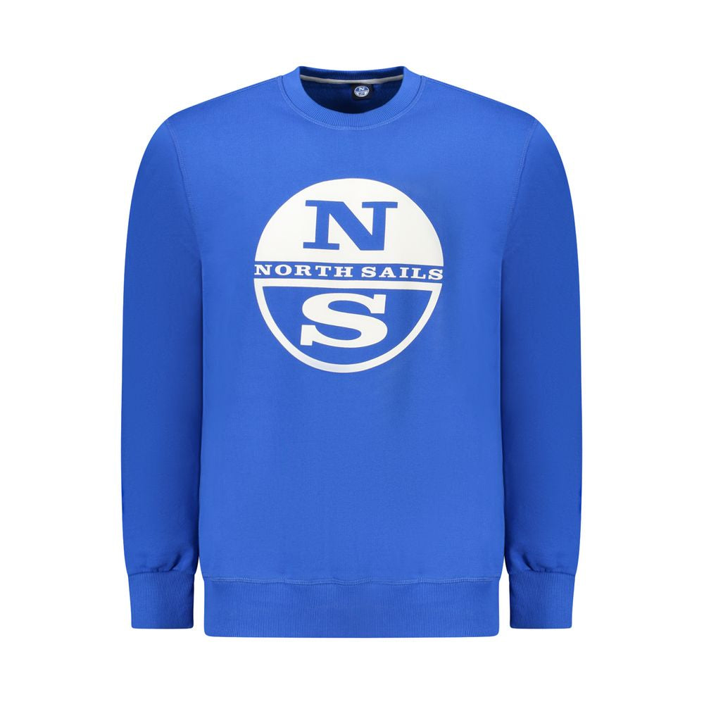 North Sails Baumwoll-Sweatshirt in Blau