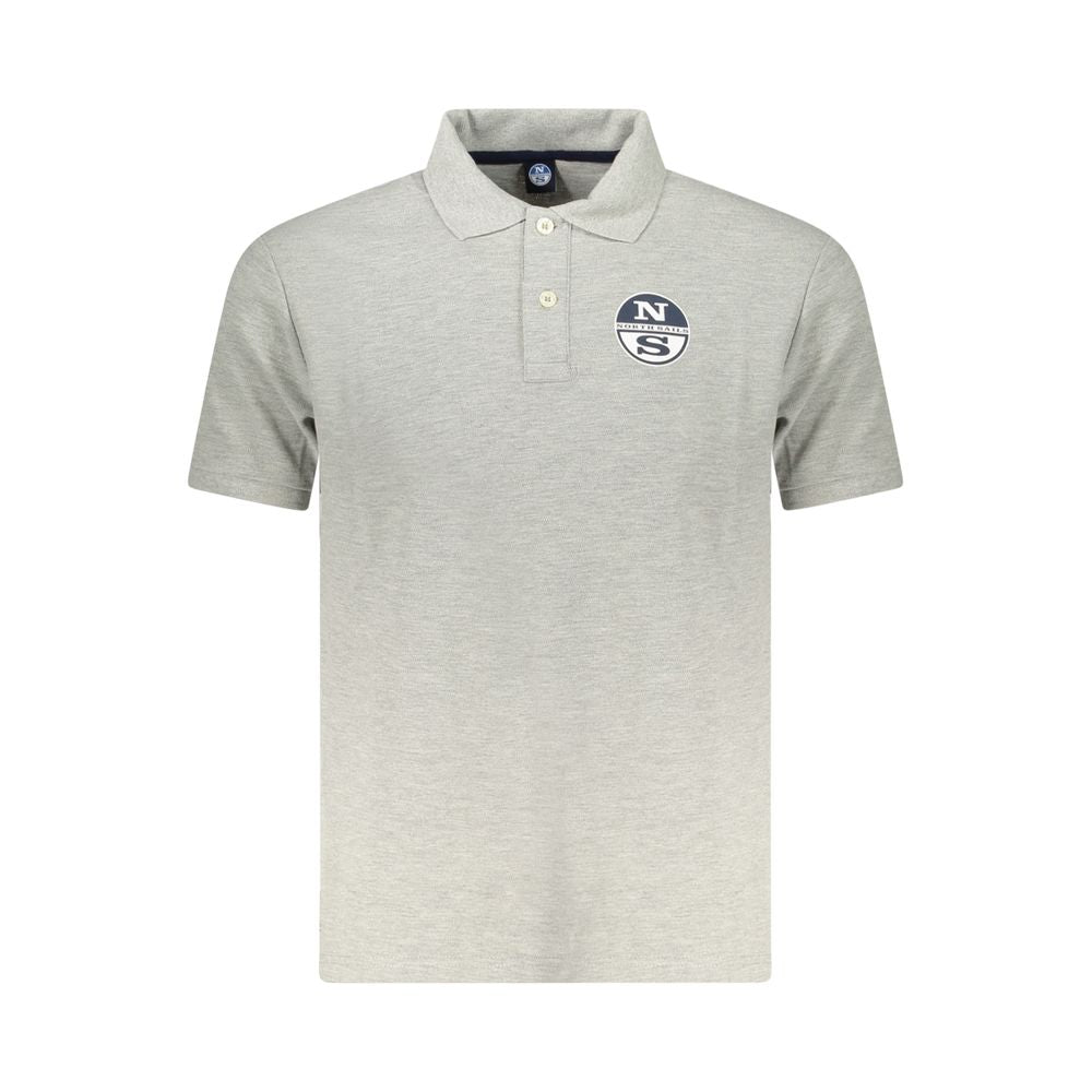 North Sails Grigio Baumwoll-Herrenpoloshirt