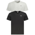 Fila Schwarzes Herren-T-Shirt aus Bio-Baumwolle