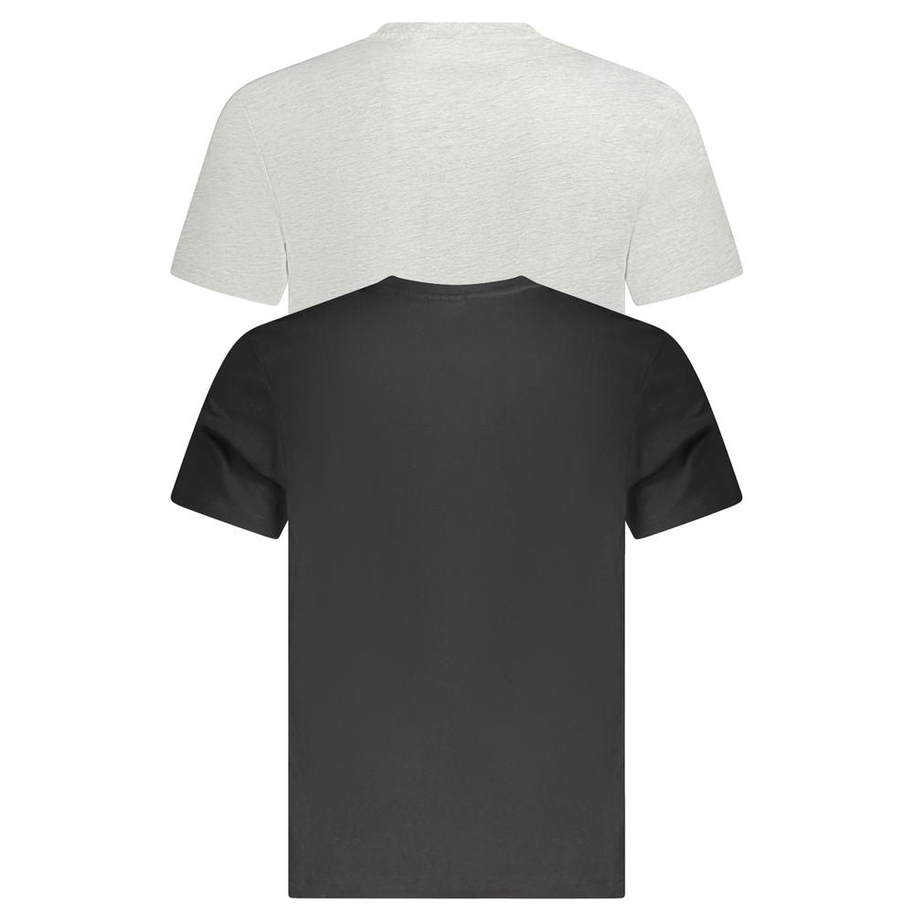 Fila Schwarzes Herren-T-Shirt aus Bio-Baumwolle