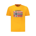 Napapijri Arancione Baumwoll-T-Shirt für Herren