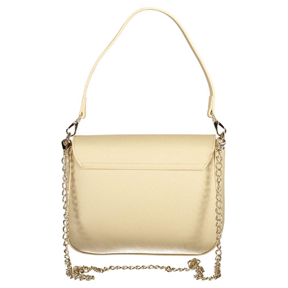 Mario Valentino Damen-Handtasche aus beigem Polyurethan