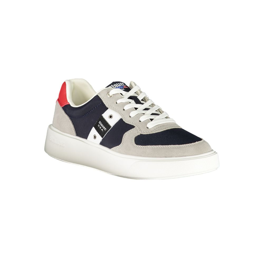 Blue polyester sneaker