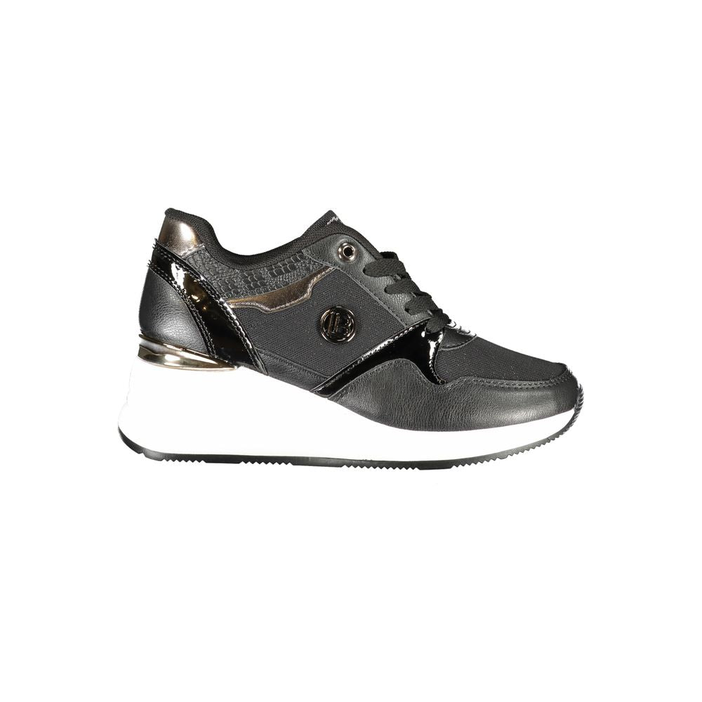 Laura Biagiotti Schwarzer Polyester-Sneaker