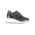 Laura Biagiotti Schwarzer Polyester-Sneaker