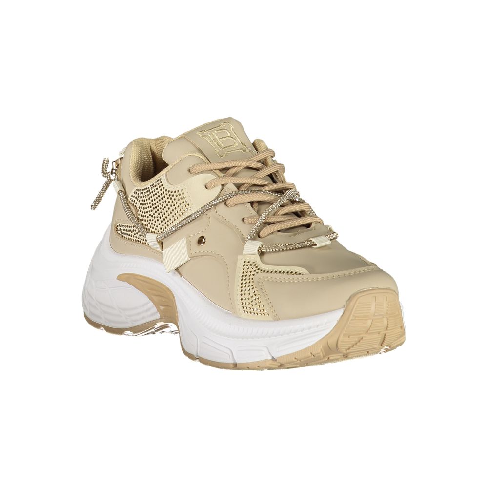 Laura Biagiotti Beige Polyester Damensneaker