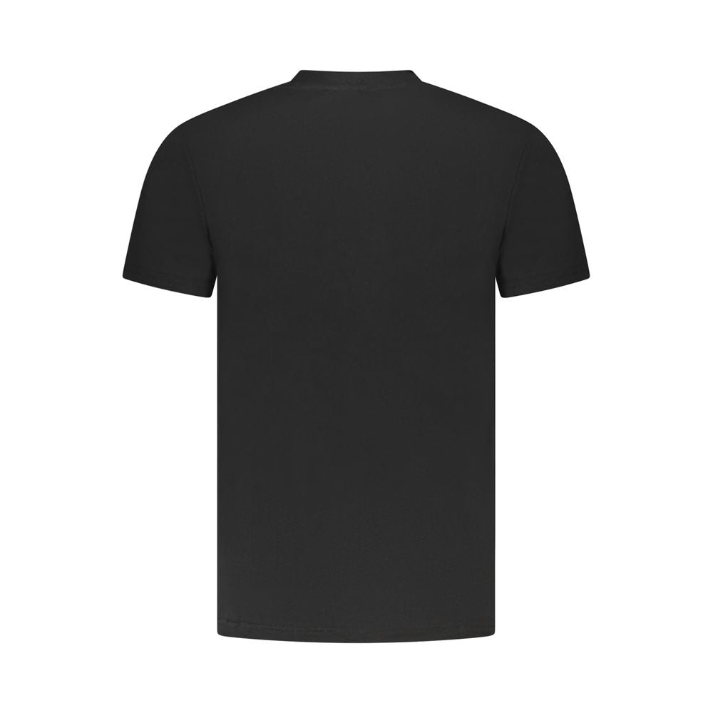 Cavalli Class Schwarzes Baumwoll-T-Shirt für Herren