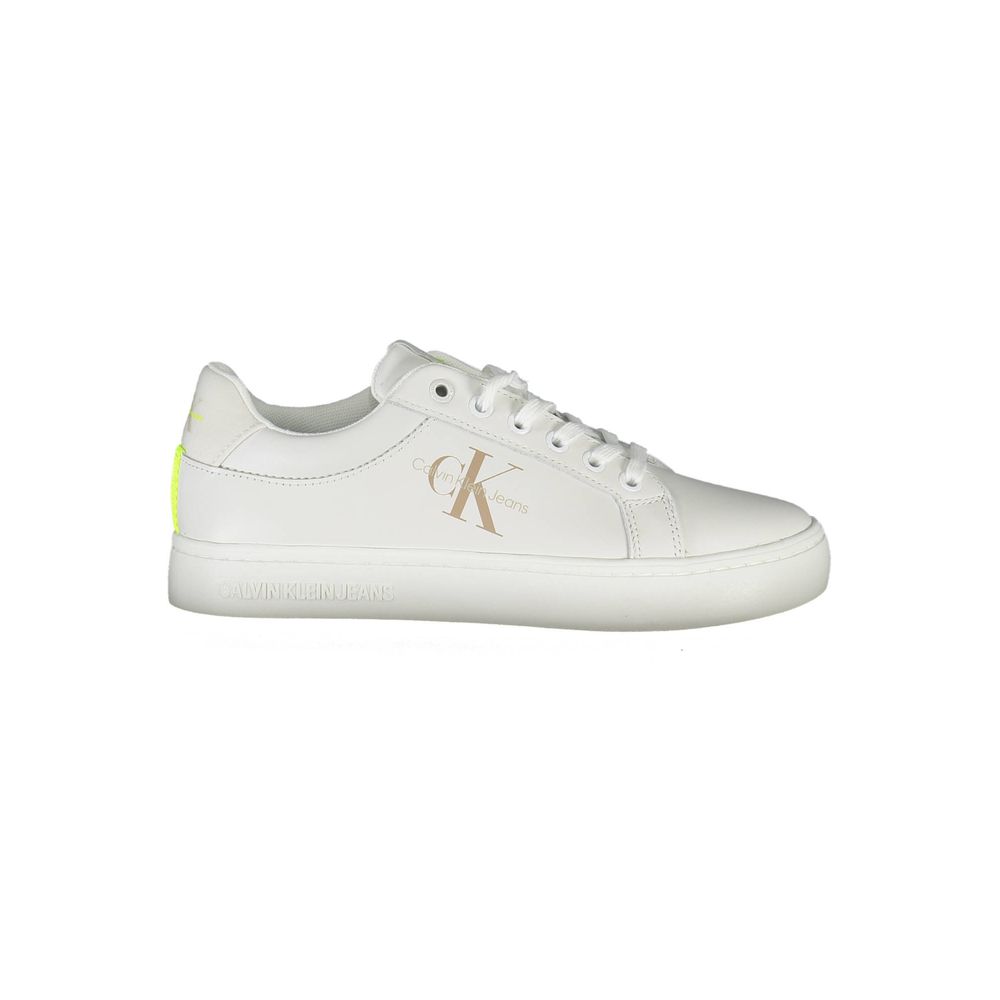Calvin Klein Weißer Polyester-Sneaker