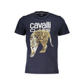 Cavalli Class Cotton T-Shirt in Blue