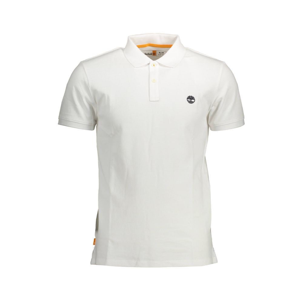 Timberland Weißes Poloshirt aus Baumwolle für Herren