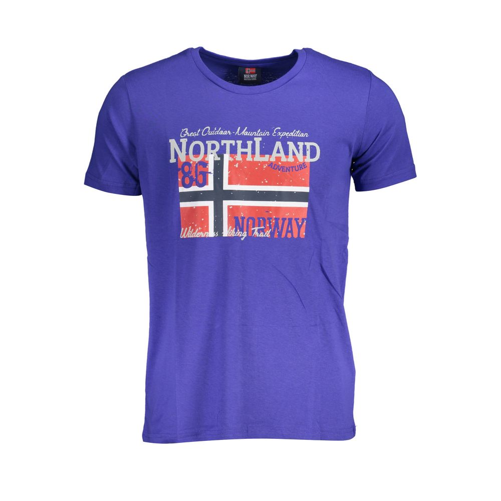 Norway 1963 Blu Baumwoll-T-Shirt für Herren