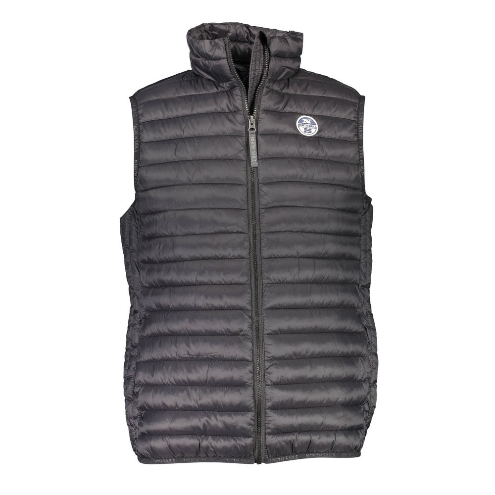 North Sails Ärmellose Polyamidjacke in Schwarz
