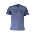 North Sails Blu Baumwoll-T-Shirt für Herren