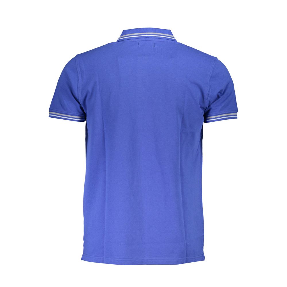 Cavalli Class Blu Cotton Herren Poloshirt