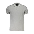 Cavalli Class Grigio Baumwoll-Herrenpoloshirt