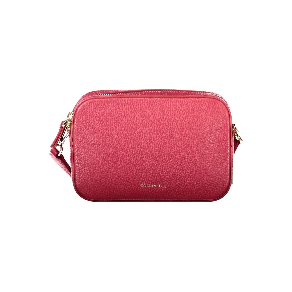 Coccinelle Rote Lederhandtasche