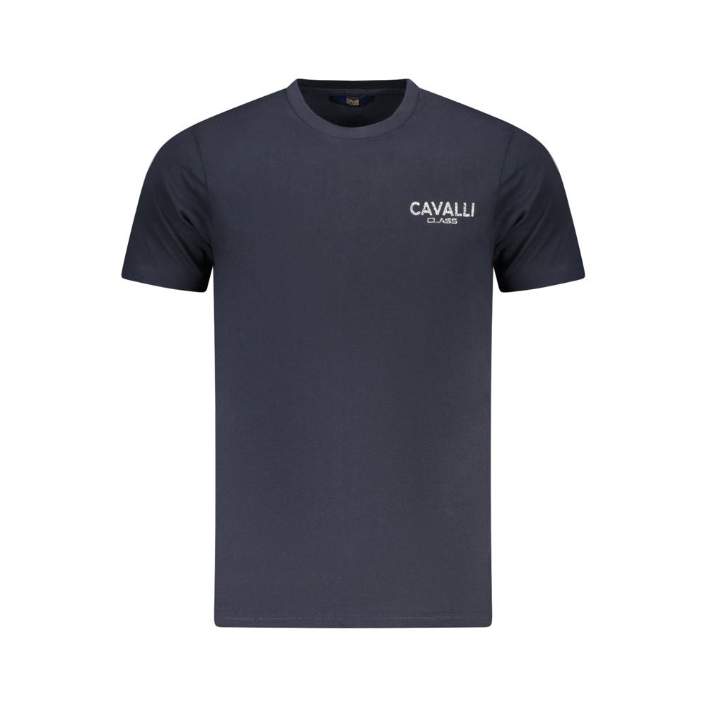 Cavalli Class Blu Baumwoll-T-Shirt für Herren